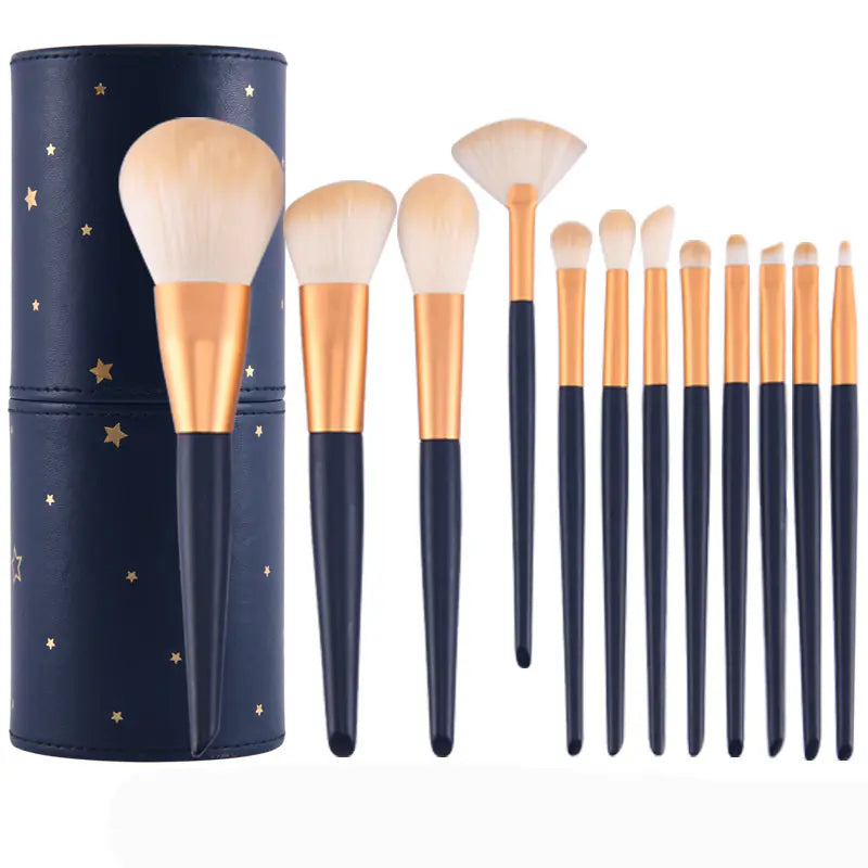 12-Piece Essential Makeup Brush Kit