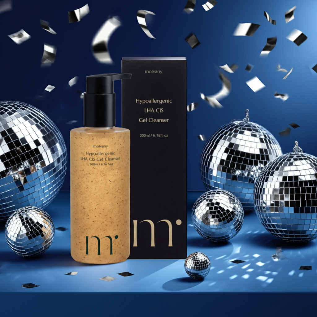 molvany LHA Soothing Gel Cleanser - Gentle Korean Pore & Makeup Remover, 6.76 oz
