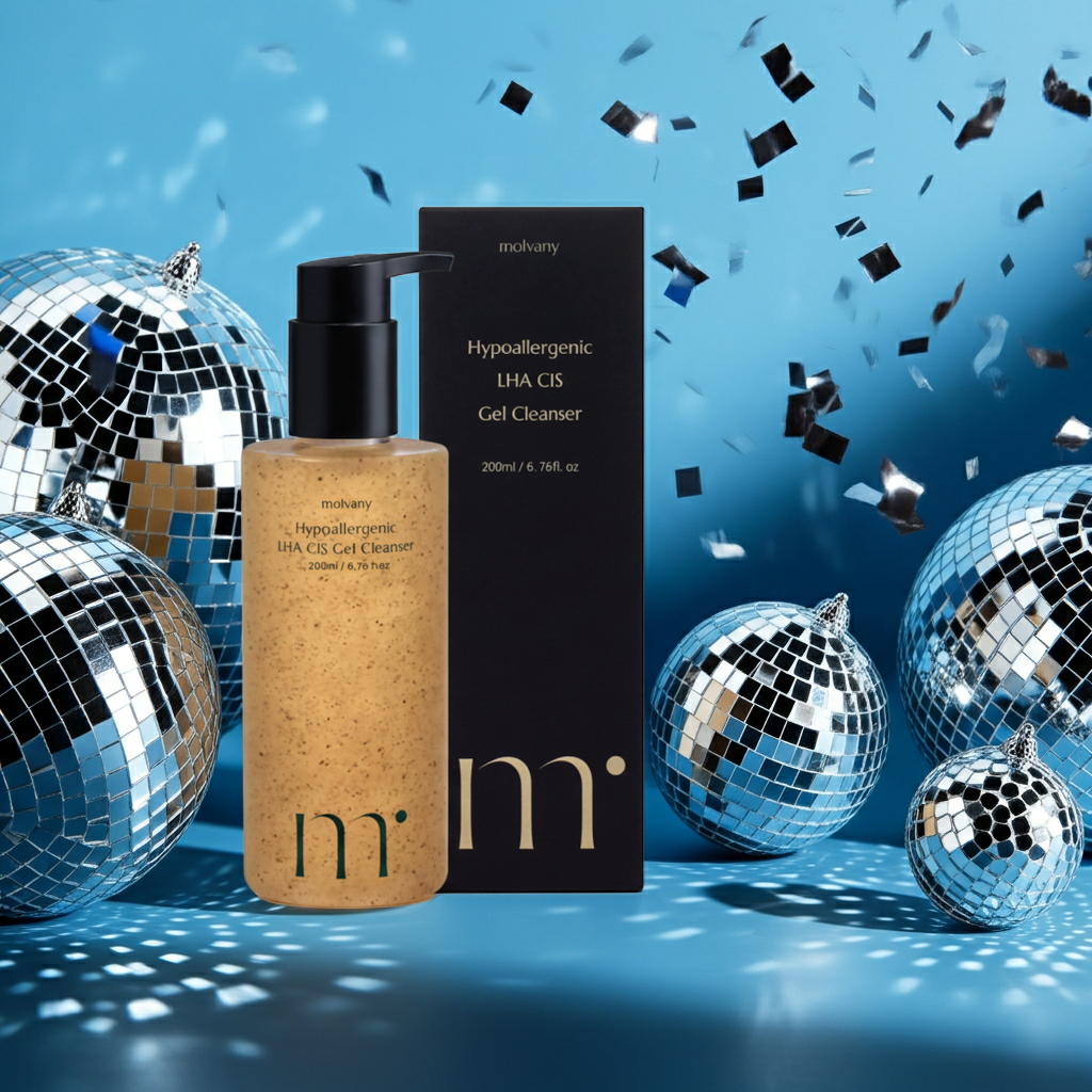 molvany LHA Soothing Gel Cleanser - Gentle Korean Pore & Makeup Remover, 6.76 oz