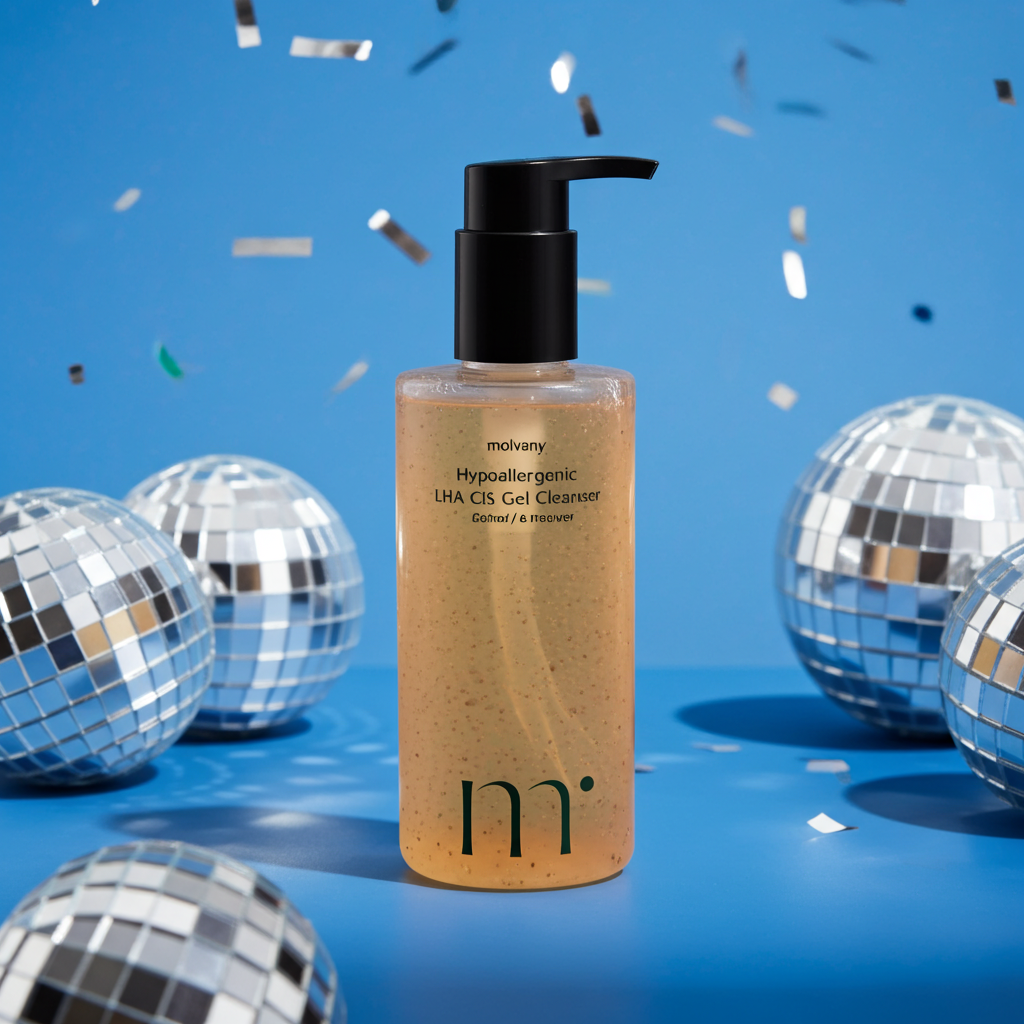 molvany LHA Soothing Gel Cleanser - Gentle Korean Pore & Makeup Remover, 6.76 oz